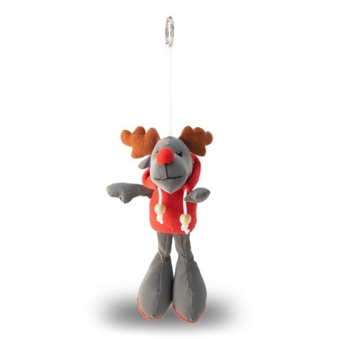 Brelok Reindeer, szary/czerwony
