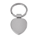 Brelok metalowy Stout Heart, srebrny