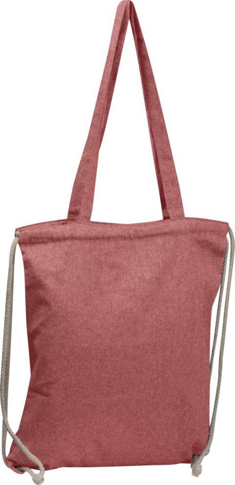 Torba bawełniana z długimi uszami z recyklingu 140 g/m2 ADDISON