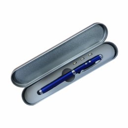 Długopis ze wskaźnikiem laserowym Supreme - 4 w 1, niebieski