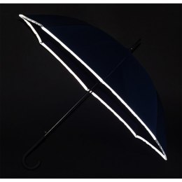 Parasol z taśmą odblaskową Refu, niebieski