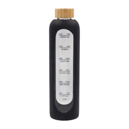 Butelka ze szkła borokrzemowego Richmond 1100 ml, czarny