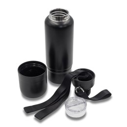 Wielofunkcyjna butelka próżniowa Multina 500 ml, czarny