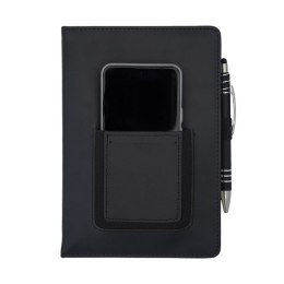 Notes z kieszonką na telefon Eibar, czarny