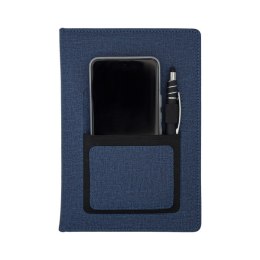 Notes z kieszonką na telefon Irun, granatowy
