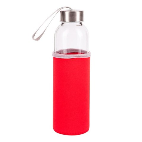 Szklana butelka Vim 500 ml, czerwony