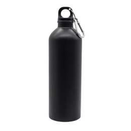 Bidon stalowy Caminos 800 ml, czarny