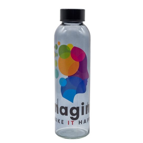 Butelka szklana 500 ml Onyx, czarny