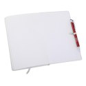 Notatnik 130x210/80k kratka Asturias, biały - druga jakość